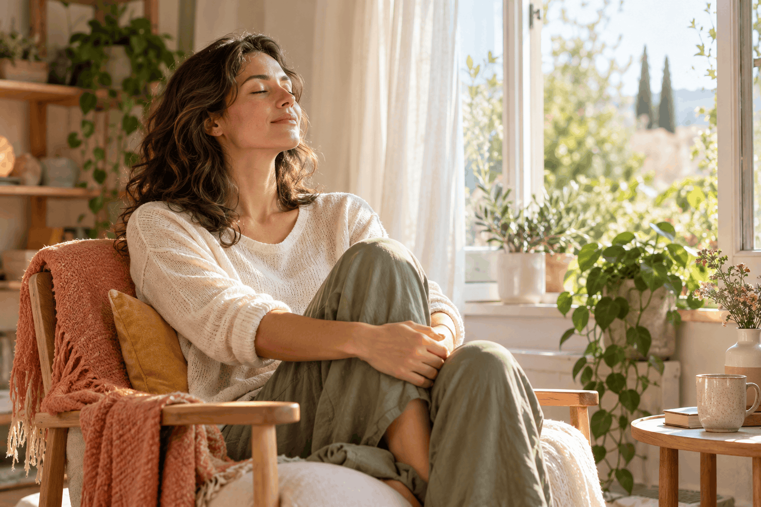 Pausa serena alla luce naturale-8